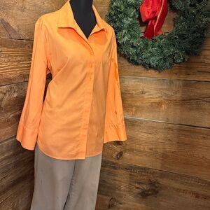 Peach Button-Up Shirt